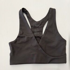 Girlfriend Collective NWOT May Crossover Nursing Bra Smoke - XXS